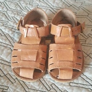 Genuine leather fisherman sandals unisex